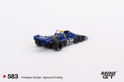 #583 - 1976 Tyrell P34 6-wheeler #3 Jody Scheckter Winner Swedish GP (Blue/Yellow)