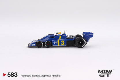#583 - 1976 Tyrell P34 6-wheeler #3 Jody Scheckter Winner Swedish GP (Blue/Yellow)