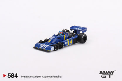 #584 - 1976 Tyrell P34 6-wheeler #4 Patrick Depailler 2nd Place Swedish GP (Blue/Yellow)