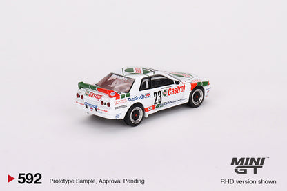 #592 - 1990 Nissan Skyline GT-R (R32) GR.A #23 Winner Macau Guia Race (White/Red)