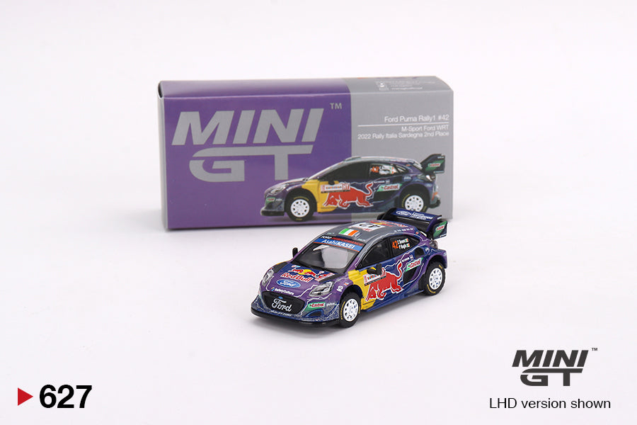 #627 - 2022 Ford Puma Rally 1 #42 M-Sport Ford WRT Rally Italia Sardegna 2nd Place (Blue/Yellow/Red)