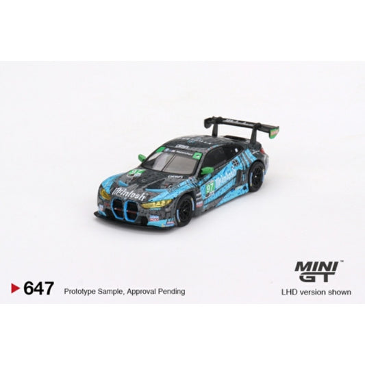 [Előrendelés] 2023 BMW M4 GT3 Turner Motorsport IMSA #97 2nd Place Laguna Seca GTD - black/blue