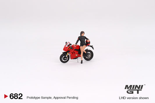 #682 - Ducati Panigale V4 S with Ducati Girl (Red/Black)