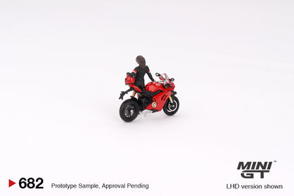 #682 - Ducati Panigale V4 S with Ducati Girl (Red/Black)