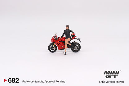 #682 - Ducati Panigale V4 S with Ducati Girl (Red/Black)