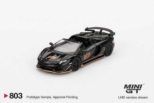 #803 - Lamborghini Aventador SVJ 63 Roadster Nero Aldebaran 2023