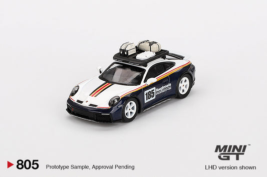 #805 - Porsche 911 (992) Dakar Rallye Design Package White/Gentian Blue Metallic 2023