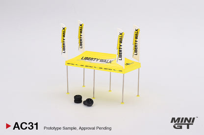 #AC31 - LB Racing Paddock Service Tent set (Yellow/Black)