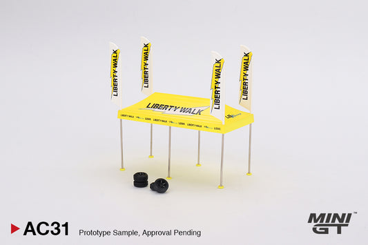 #AC31 - LB Racing Paddock Service Tent set (Yellow/Black)