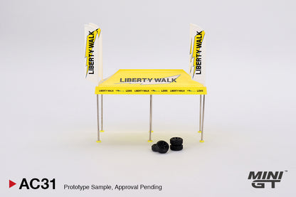 #AC31 - LB Racing Paddock Service Tent set (Yellow/Black)