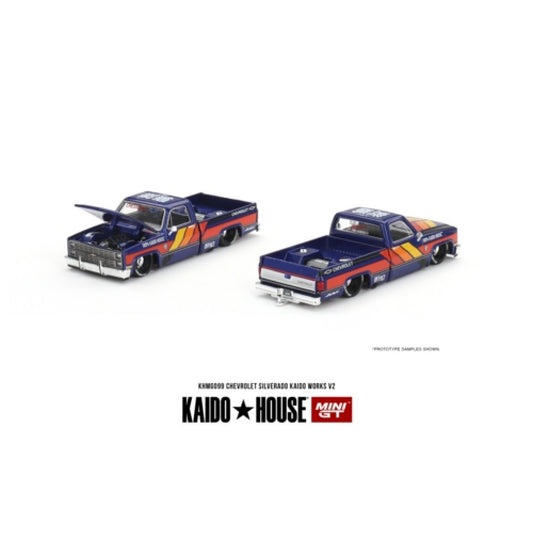 #KHMG099 - Chevrolet Silverado Kaido Works (Blue with Flames)