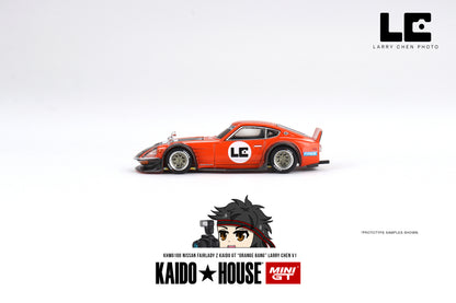#KHMG100 - Nissan Fairlady Z *Kaido GT Larry Chen V1 Orange Bang* (Orange/Black)