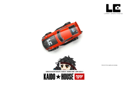#KHMG100 - Nissan Fairlady Z *Kaido GT Larry Chen V1 Orange Bang* (Orange/Black)