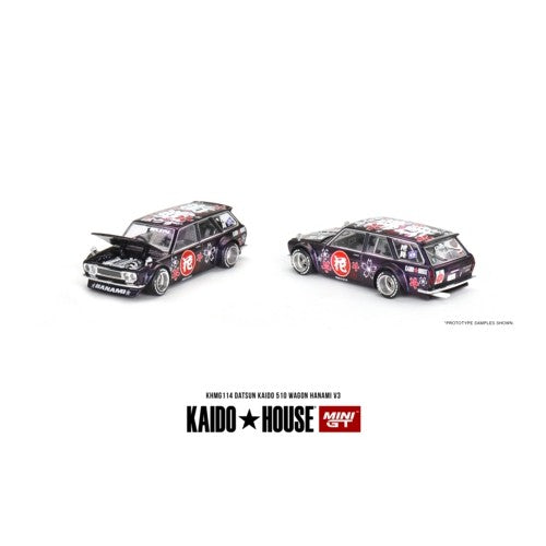 #KHMG114 - 1972 Kaido House Datsun 510 Wagon Hanami V3 (Black)