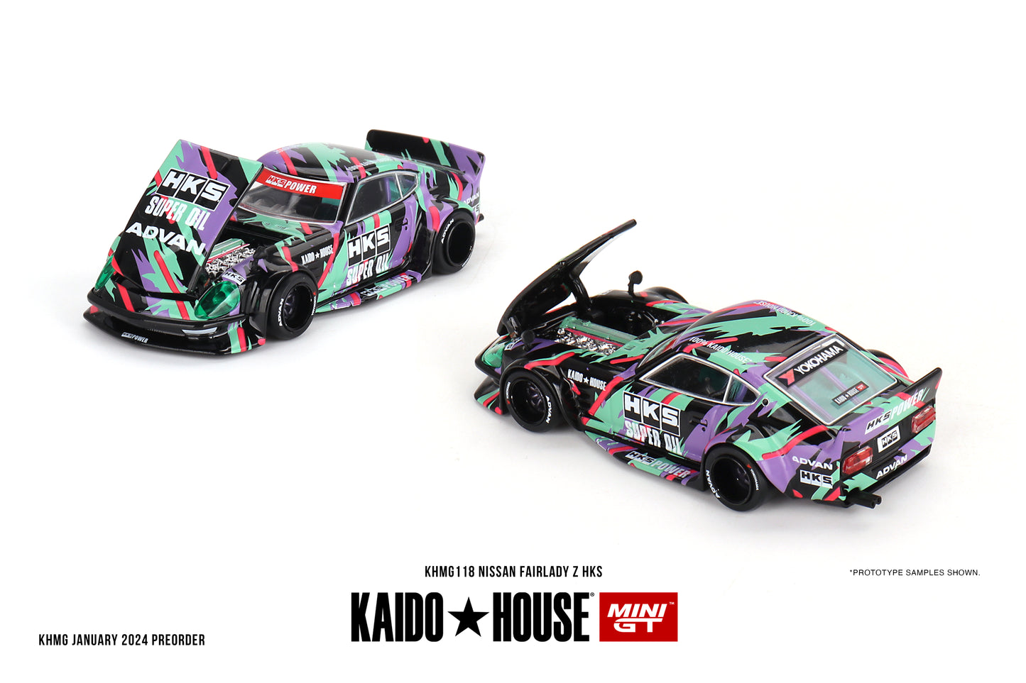 #KHMG118 - Nissan Fairlady Z HKS (Green/Purple/Red/Black)