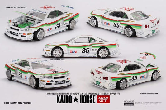 Nissan Skyline GT-R R34 Tamiya x Kaido House the grasshopper v1