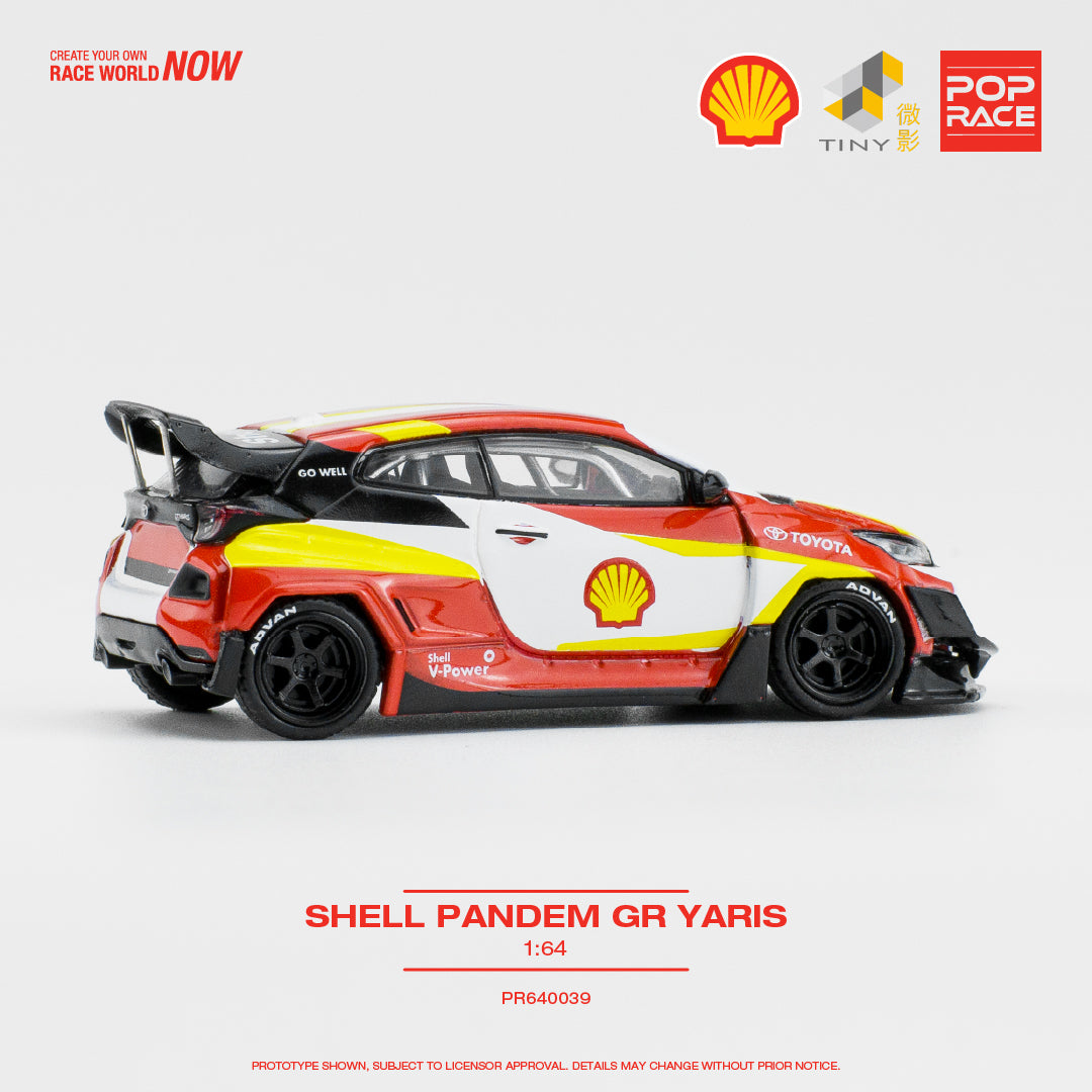 Toyota Yaris Pandem GR SHELL - white/red/yellow