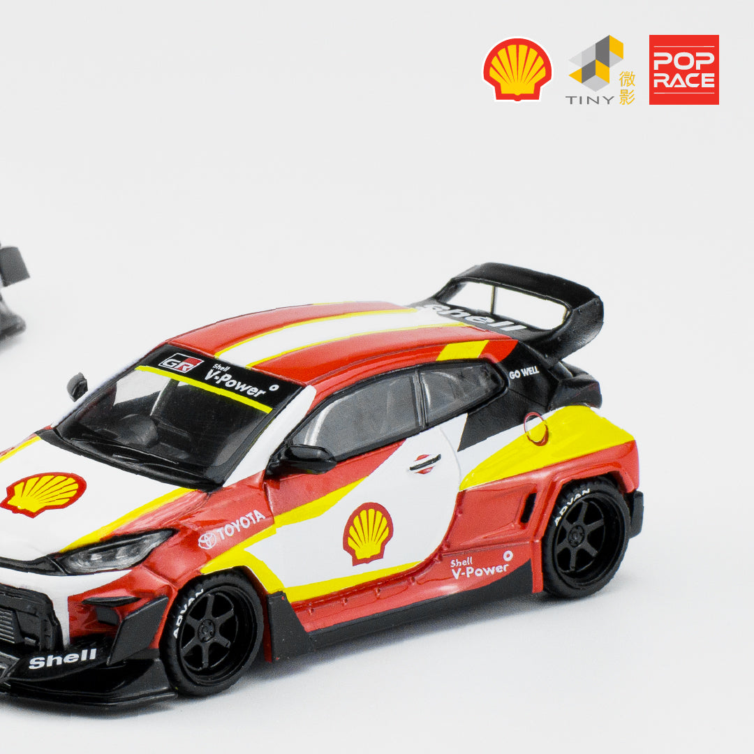 Toyota Yaris Pandem GR SHELL - white/red/yellow
