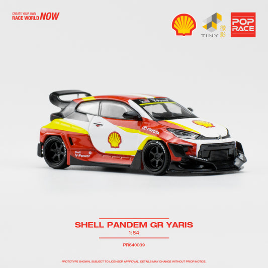 Toyota Yaris Pandem GR SHELL - white/red/yellow