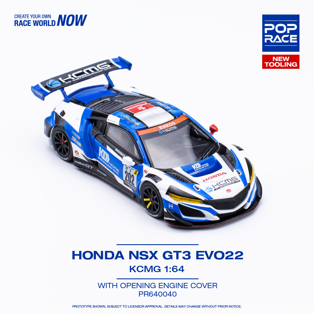 Honda NSX GT3 Evo22 KCMG - white/blue/black