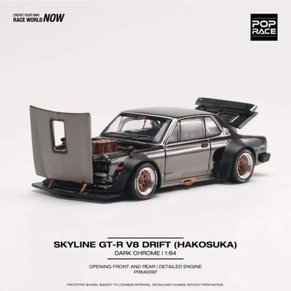 Nissan Skyline GT-R V8 Drift *Hakusaka* (Dark Chrome)