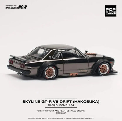 Nissan Skyline GT-R V8 Drift *Hakusaka* (Dark Chrome)