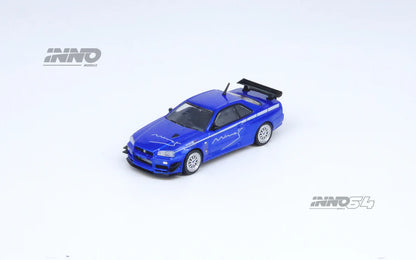 Nissan Skyline GT-R (R34) V-Spec Tuned by *Mines*, Blue