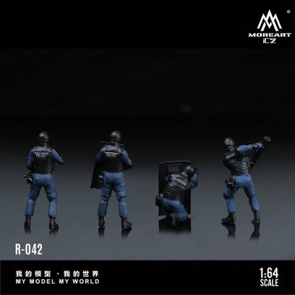 Resin Model Armed Police Doll E Set Set Of 4 Figures 3