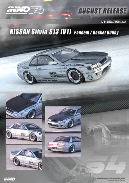 Nissan S13 Silvia Pandem Rocket Bunny Edition - Silver