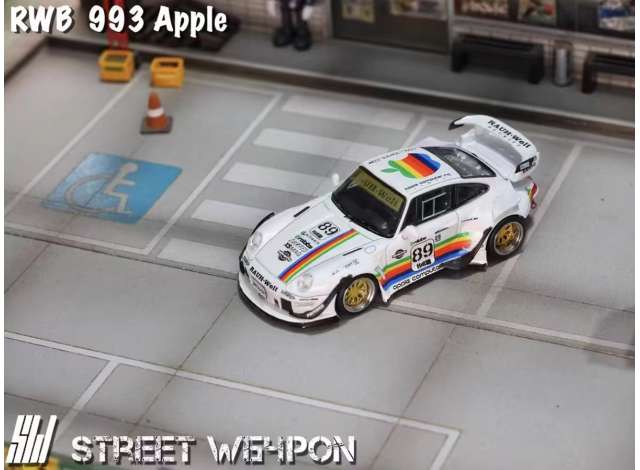 Street Warrior -  RWB 993 Apple, White-Red-Blue