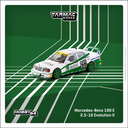 [Előrendelés] 1991 Mercedes Benz 190 E 2.5-16 Evolution II #20 Michael Schumacher DTM - white/green