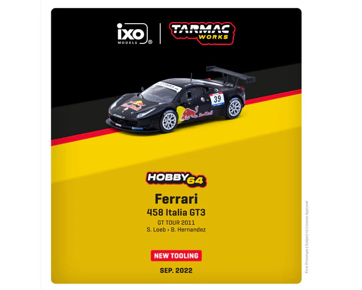 2011 Ferrari 458 Italia GT3 #39 - S. Loeb/B. Hernandez GT Tour (Blue)