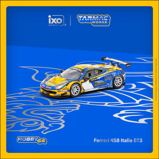 Ferrari 458 Italia GT3 #12 C. van Dam/P. Bhirombhakdi GT Asia 2016 (Blue/Yellow)