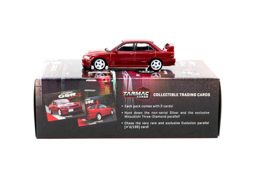 Mitsubishi Lancer GSR Evolution II (Red with Trading Cards)