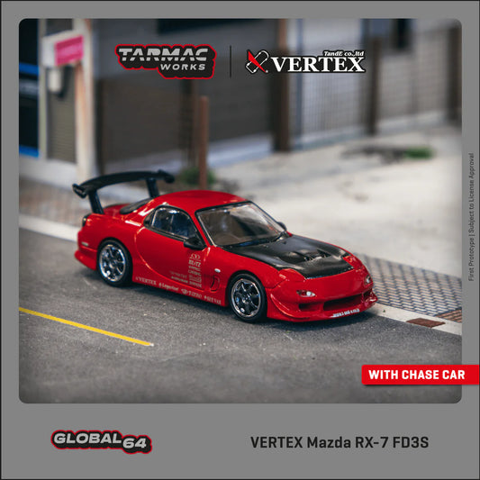 Vertex Mazda RX7 FD3S - red/black hood