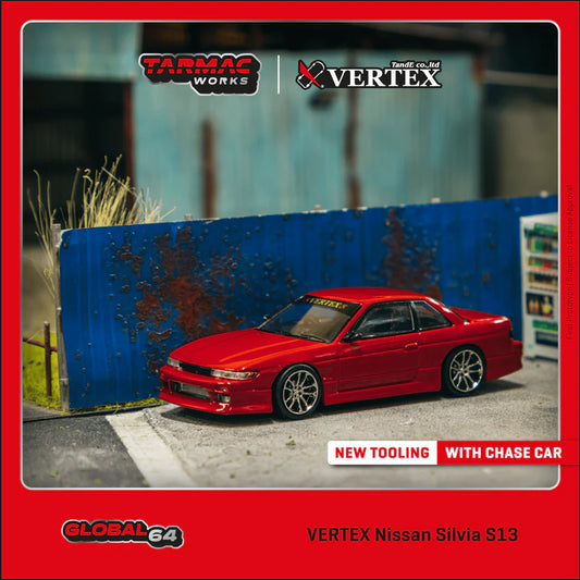 [Előrendelés] Vertex Nissan Silvia S13 - red metallic