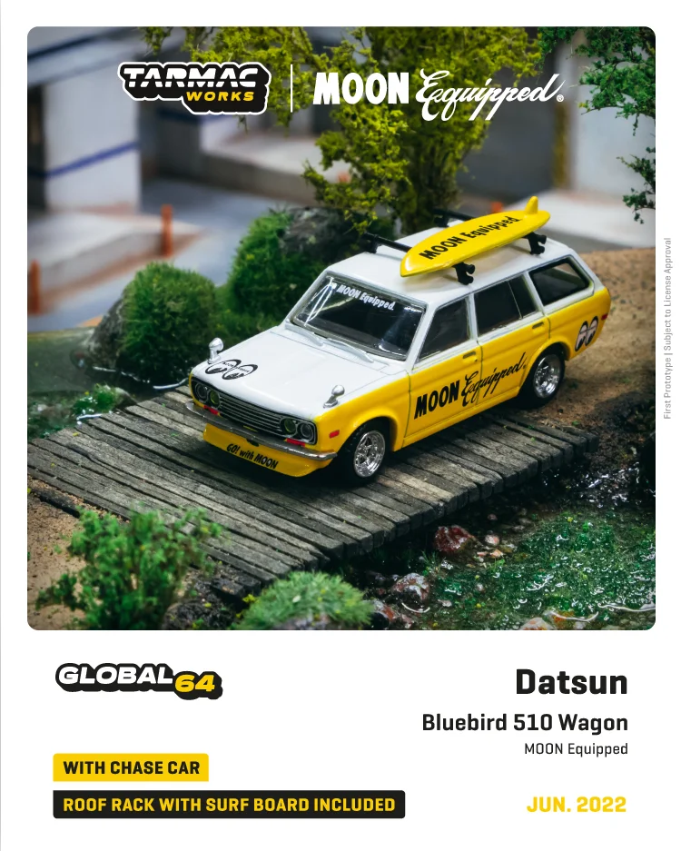 Datsun Bluebird 510 wagon *Moon Equipped*, Yellow/White