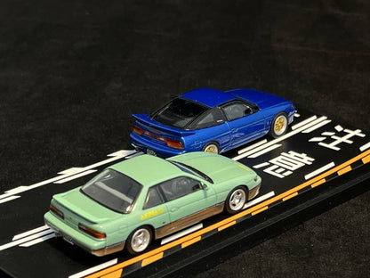 Modelers - Initial D Series - Sileighty Kék(Sil80) + Silvia K's S13 Zöld