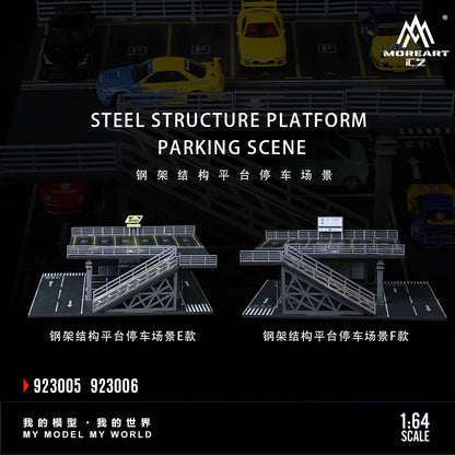 ELŐRENDELÉS - #MO923005-06 - Assembly Diorama Steel Frame Platform Theme #E+F - LEFT and RIGHT