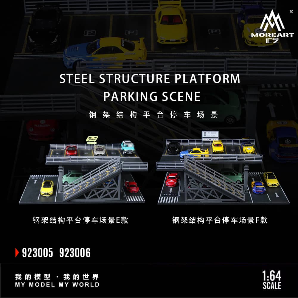ELŐRENDELÉS - #MO923005-06 - Assembly Diorama Steel Frame Platform Theme #E+F - LEFT and RIGHT