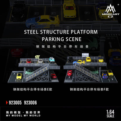 ELŐRENDELÉS - #MO923005-06 - Assembly Diorama Steel Frame Platform Theme #E+F - LEFT and RIGHT