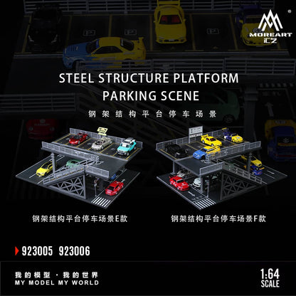 ELŐRENDELÉS - #MO923005-06 - Assembly Diorama Steel Frame Platform Theme #E+F - LEFT and RIGHT