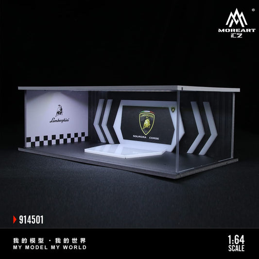 #MO914501 - Assembly Diorama Auto Show Room Diorama with LED Light - Lamborghini