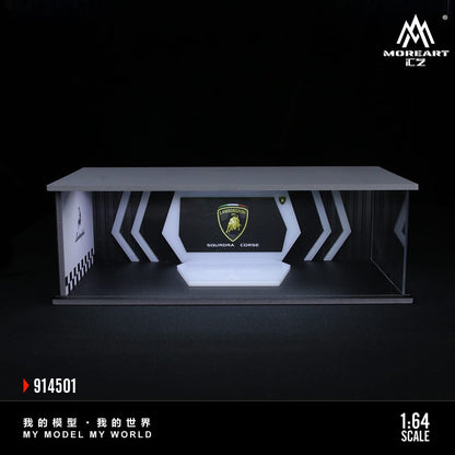 #MO914501 - Assembly Diorama Auto Show Room Diorama with LED Light - Lamborghini