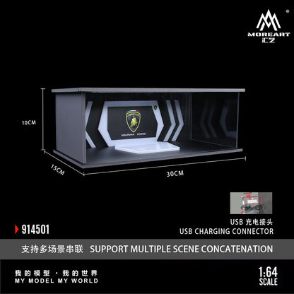 #MO914501 - Assembly Diorama Auto Show Room Diorama with LED Light - Lamborghini