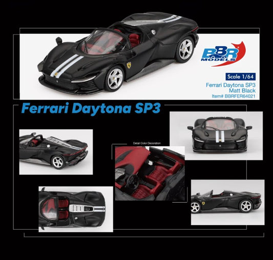 ELŐRENDELÉS - #BBRFER64021 - Ferrari Daytona SP3, Matte Black