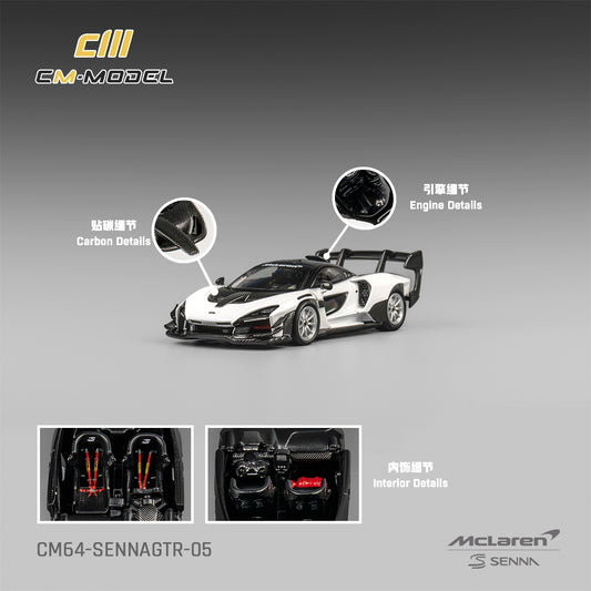 #CM64-SENNAGTR-05 - McLaren Senna GTR, White/Black