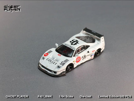 ELŐRENDELÉS - Street Warrior - Liberty Walk F40 White Collet 58 # Livery