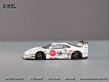 ELŐRENDELÉS - Street Warrior - Liberty Walk F40 White Collet 58 # Livery