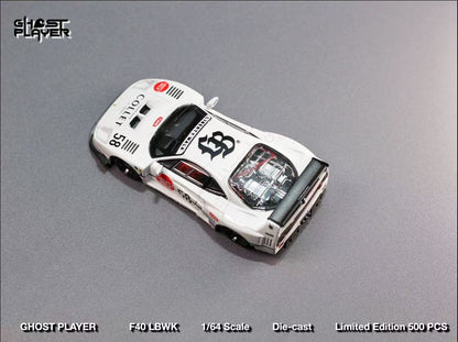 ELŐRENDELÉS - Street Warrior - Liberty Walk F40 White Collet 58 # Livery